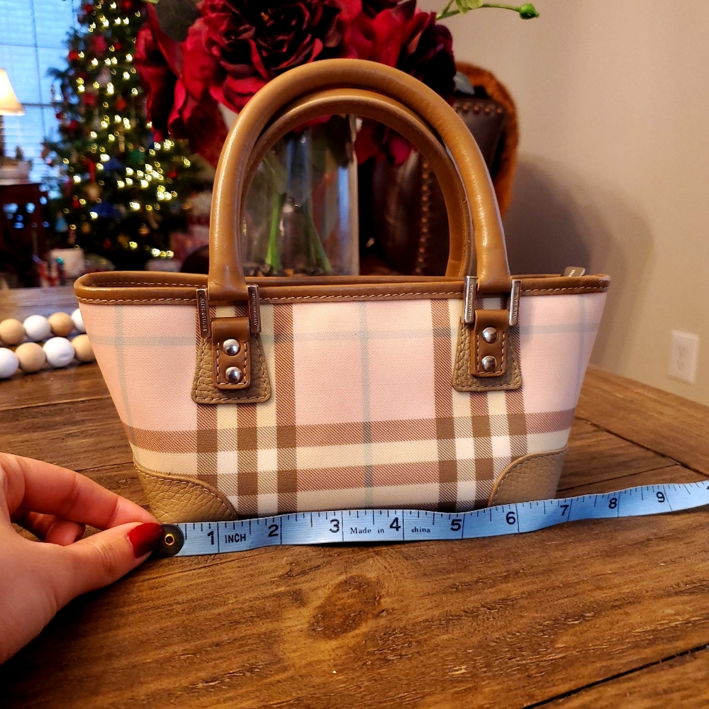 Finaldropburberry Mini Candy Nova Check Boston Bag - image 5